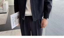 Winter Men Clothing Short Woolen Jackets for Men High-end Stand-up Collar Korean Fashion Zipper Loose Casual Coats Men