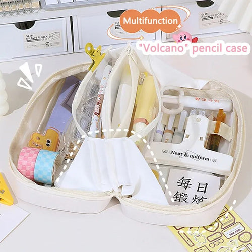 Kawaii Pencil Case Korean Cute Pouch for Girls Large Capacity Pen School Korean Supplies Office Accessories Stationery Bag