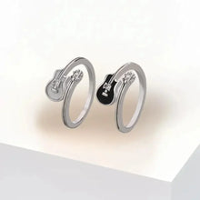 Korean Guitar Ring Adjustable Opening Jewelry Accessories Gift