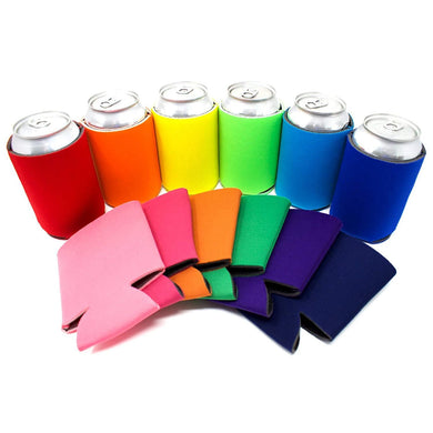 5pcs Beer Sleeves Camping Can Cup Soda Cover Neoprene Drink Cooler Portable Bottle Outdoor Sleeve for Party Wedding Birthday