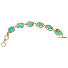 5 Colors Synthetic Turquoises Bracelet For Women Gold Color Fashion Red White Blue Stone Fashion Women Bangle