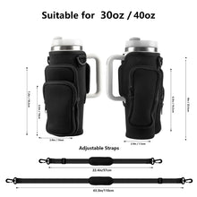 1pc Crossbody Bag Insulated Water Bottle Cover Sleeve for Stanley Cup Anti-fall 30oz/40oz Tumbler Protective Carrier Pouch Strap