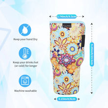 Reusable Neoprene Insulated Sleeves Cup Holder Idea for 40oz Tumbler Cup with Handle(Only Cup Sleeves)