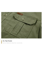 Summer Short Sleeve Shirt Men 100 Cotton Refreshing Breathable Sweat Absorbing Shirt Climbing Work Clothes Pocket Fishing Shirt