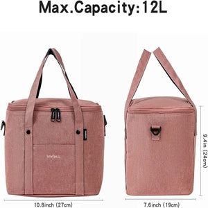 1pc Insulated Lunch Bag For Men/Women,Reusable Large Cooler Box With Shoulder Strap Camping Picnic Bag For Teenagers And Workers