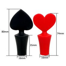 Wine Beer Bottle Stopper Creative Silicone Bar Tools Red Heart Cork Drink Sealer Plug Bar Seal Red Wine Stopper Kitchen Bar Tool