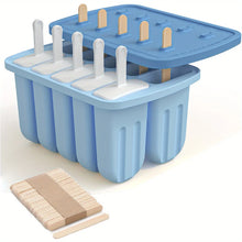 Popsicles Mold Reusable Easy-Release Silicone Homemade Maker Ice Pop Mold Trays with 50 Popsicle Sticks Summer Gifts