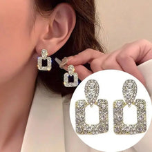 925 Silver Needle Korean Fashion Colorful Cube Crystal Earrings For Women Jewelry 2024 Trending New Sweet Zircon Stud Earrings