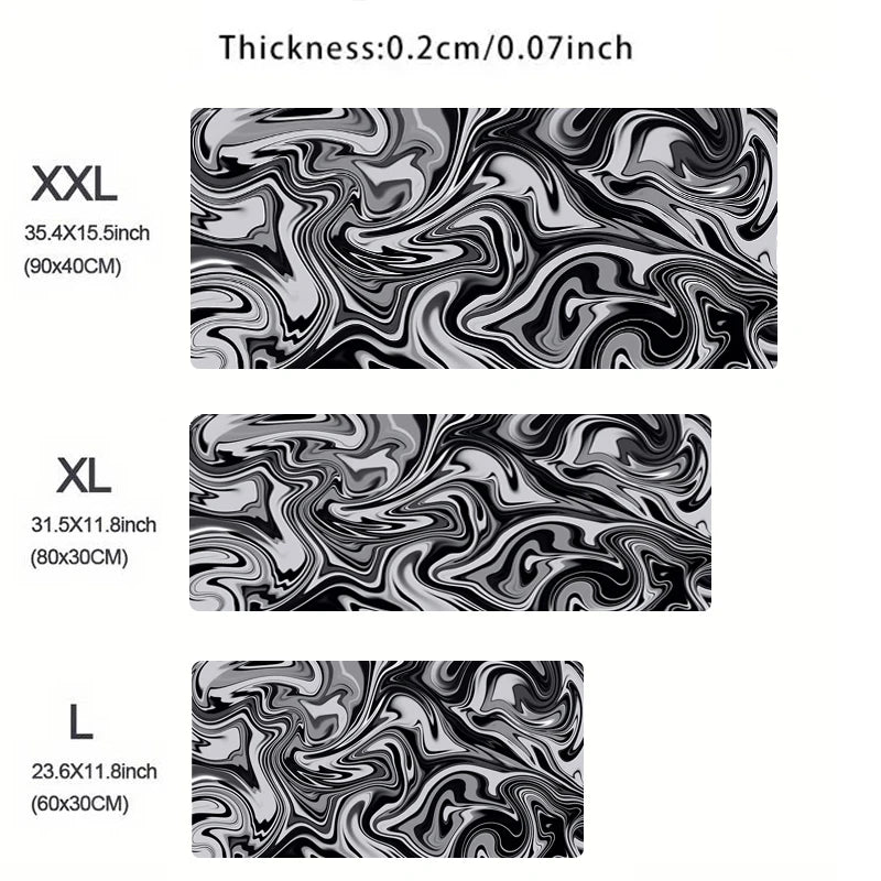 Topographic Map Seamless Mousepad Custom Home Computer Keyboard Pad Desk Mat Laptop Soft Anti-slip Table Mat XX Big Mouse Pad