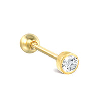 CANNER 1PC Real 925 Silver Stud Earring Small Zircon Earrings For Women Ear Bone Nail Lip Piercing Body Wedding Gifts Jewelry