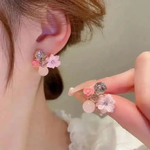 925 Silver Needle Korean Fashion Colorful Cube Crystal Earrings For Women Jewelry 2024 Trending New Sweet Zircon Stud Earrings