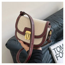 2025 New! Korean Minimalist Color - Block Single - Shoulder Crossbody Bag, Retro Saddle Style, Versatile Underarm Tote