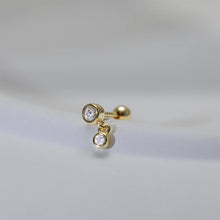 CANNER 1PC Real 925 Silver Stud Earring Small Zircon Earrings For Women Ear Bone Nail Lip Piercing Body Wedding Gifts Jewelry