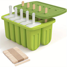 Popsicles Mold Reusable Easy-Release Silicone Homemade Maker Ice Pop Mold Trays with 50 Popsicle Sticks Summer Gifts