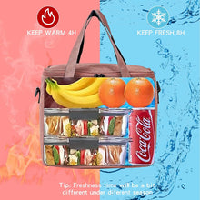 1pc Insulated Lunch Bag For Men/Women,Reusable Large Cooler Box With Shoulder Strap Camping Picnic Bag For Teenagers And Workers