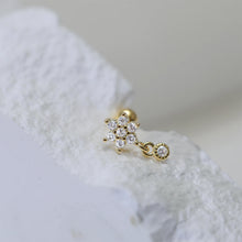 CANNER 1PC Real 925 Silver Stud Earring Small Zircon Earrings For Women Ear Bone Nail Lip Piercing Body Wedding Gifts Jewelry