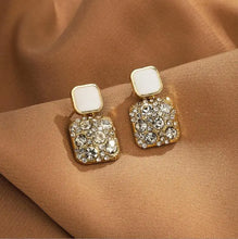 925 Silver Needle Korean Fashion Colorful Cube Crystal Earrings For Women Jewelry 2024 Trending New Sweet Zircon Stud Earrings