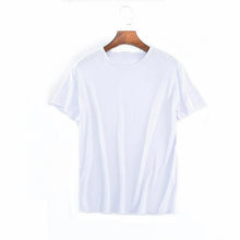 Men's T-shirt Short Sleeve Loose O-Neck T-shirt Summer Large Size Undershirt Couple T-shirt Solid Color Men's Top T-shirt