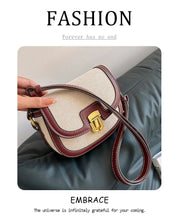 2025 New! Korean Minimalist Color - Block Single - Shoulder Crossbody Bag, Retro Saddle Style, Versatile Underarm Tote
