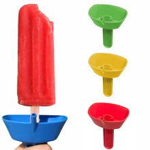Dirtiness Free Anti-drip Tray Double Popsicle Protectors Drip Proof Popsicle Holder Anti-flow Ice Pop Guard Ice Cream Bracket
