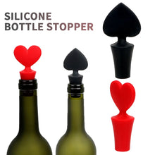 Wine Beer Bottle Stopper Creative Silicone Bar Tools Red Heart Cork Drink Sealer Plug Bar Seal Red Wine Stopper Kitchen Bar Tool