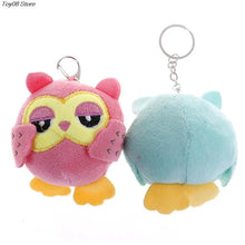 New 9CM OWL Key Chain Toys Plush Stuffed Animal Owl TOY Small Pendant Dolls Wedding Party Gift Plush Toys Random