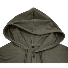 Men's Short-sleeved T-shirts for Sports and Fitness American-style Henley Shirt Hooded Top