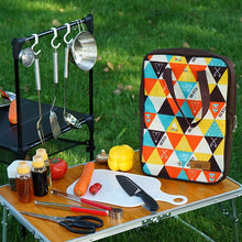 New CLS Outdoor Cookware Set Camping BBQ Handbag Stainless Steel Knives Cutting Board Picnic Storage Bag 식기 가방 Only The Package