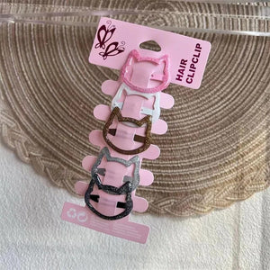 2023 New Cartoon Cute Printed Hairpins Set Women Girls Child Hairgrips Hair Clips Pins Barrettes Accessories Hairclip Headdress