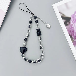 1Pc Y2k Phone Charms Pendant Sweet Cool Key Chain For Bag phone Cute Accessories Women Girl Strap Lanyard Beaded Ins Korea