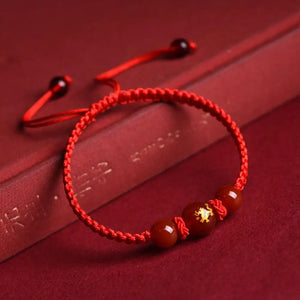Chinese Style Dragon Bracelet 2024 Dragon Year Lucky Red Rope Bracelet Xmas Near Year Gift