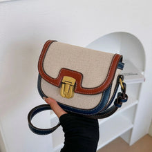 2025 New! Korean Minimalist Color - Block Single - Shoulder Crossbody Bag, Retro Saddle Style, Versatile Underarm Tote