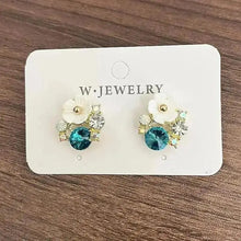 925 Silver Needle Korean Fashion Colorful Cube Crystal Earrings For Women Jewelry 2024 Trending New Sweet Zircon Stud Earrings