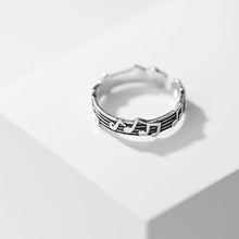 Korean Style Music Symbol Rings for Men Women Jewelry Gifts Adjustable Size