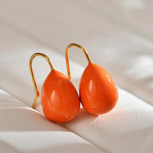 Color Drop Oil Earrings Simple Design with Light Luxury High Sense of Women's Accessories Drop Ear Accessories Wholesale