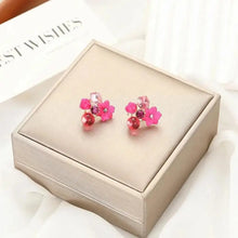 925 Silver Needle Korean Fashion Colorful Cube Crystal Earrings For Women Jewelry 2024 Trending New Sweet Zircon Stud Earrings