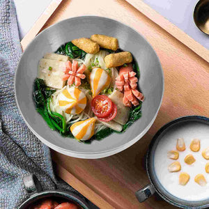 Bowl Bowls Salad Stainless Steel Soup Mixing Serving Korean Metal Ramen Rice Kitchen Container Fruit Noodle Cereal Pasta Storage