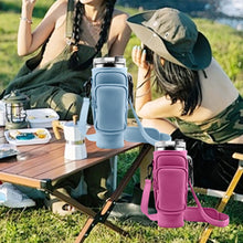 1pc Crossbody Bag Insulated Water Bottle Cover Sleeve for Stanley Cup Anti-fall 30oz/40oz Tumbler Protective Carrier Pouch Strap