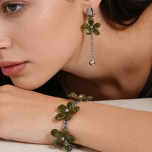 Refined  Olive Flower Drop Earrings (Set) Retro Elegant Style Jewelry for Casual Daily Looks Formal Outfits with Refined Vibe