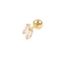 CANNER 1PC Real 925 Silver Stud Earring Small Zircon Earrings For Women Ear Bone Nail Lip Piercing Body Wedding Gifts Jewelry