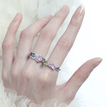 Korean version of ring for women wholesale color zircon niche design, light luxury, sweet and cool style, versatile open ring