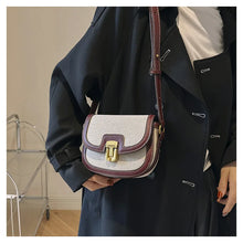2025 New! Korean Minimalist Color - Block Single - Shoulder Crossbody Bag, Retro Saddle Style, Versatile Underarm Tote
