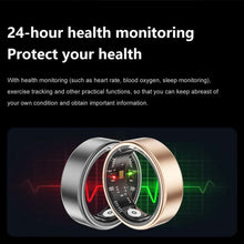 llNuyoah New Smart Ring SR06 with Charging Case for Men Women Heart Rate and Blood Oxygen Monitor IP68 & 5ATM Waterproof Sport