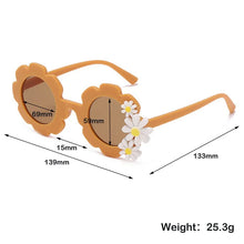 Korean 2024 New Children Sunglasses Daisy Round Cute Sun Glasses Boys Girls Ultraviolet-Proof Baby Sunglasses Lovely Eyeglass