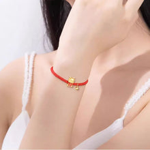New Chinese Zodiac Dragon Good Luck Braided Red Rope Bracelet for Women 2024 Bell Jewelry