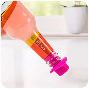 New Silicone Bottle Stopper for Bottles Cap Wine Cork Wine Pourer Stopper Silicone Caps Cute Top Hat Fresh-keeping Gel Cork Bar