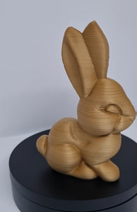 Olive and Latte 3d Print Art Medium Size Rabbit