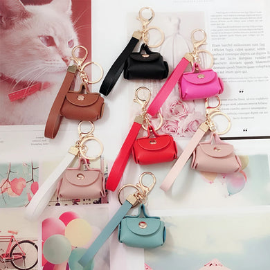 Gifts Korean Lovely Car Accessories Creative Purse Pendant Keyring Bag Keychains Mini Bag