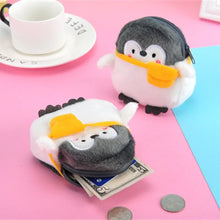 Plush Grey Small Whales Coin Purse Cute Zipper Women's Coin Wallet Shark Shape Girls Earphone Money Storage Bag Key Bag Purse