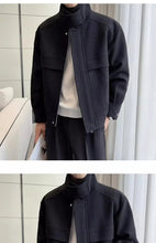 Winter Men Clothing Short Woolen Jackets for Men High-end Stand-up Collar Korean Fashion Zipper Loose Casual Coats Men